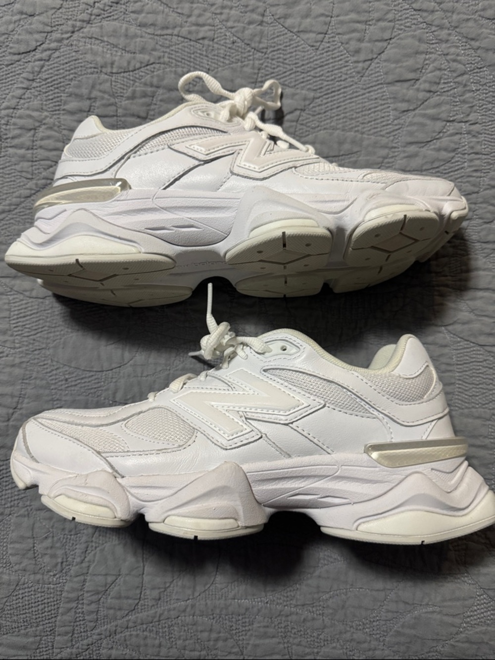 New Balance Women's White and Off-White Athletic Sneakers